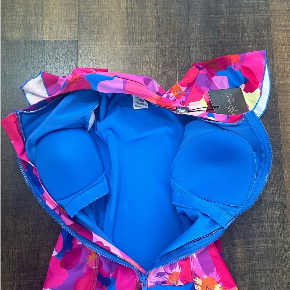 NWT Nip Tuck Poppies Geneva Sunsafe Tummy Control One Piece Swimsuit Size 8 - Picture 7 of 12